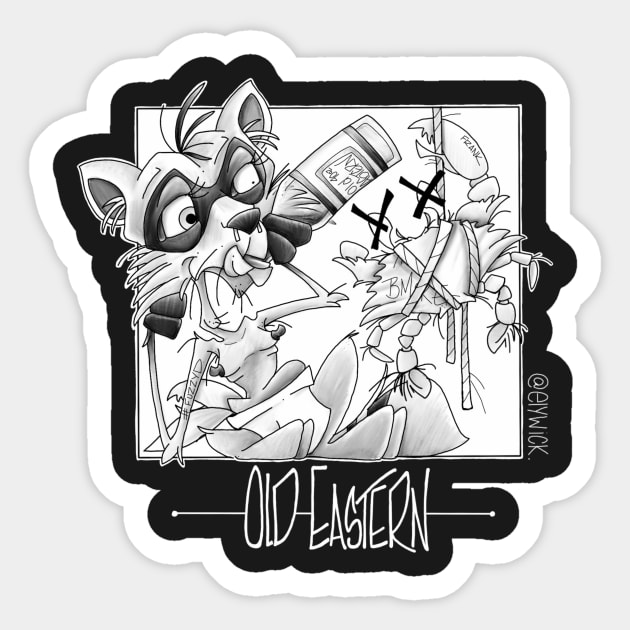 old eastern 9 Sticker by elywick